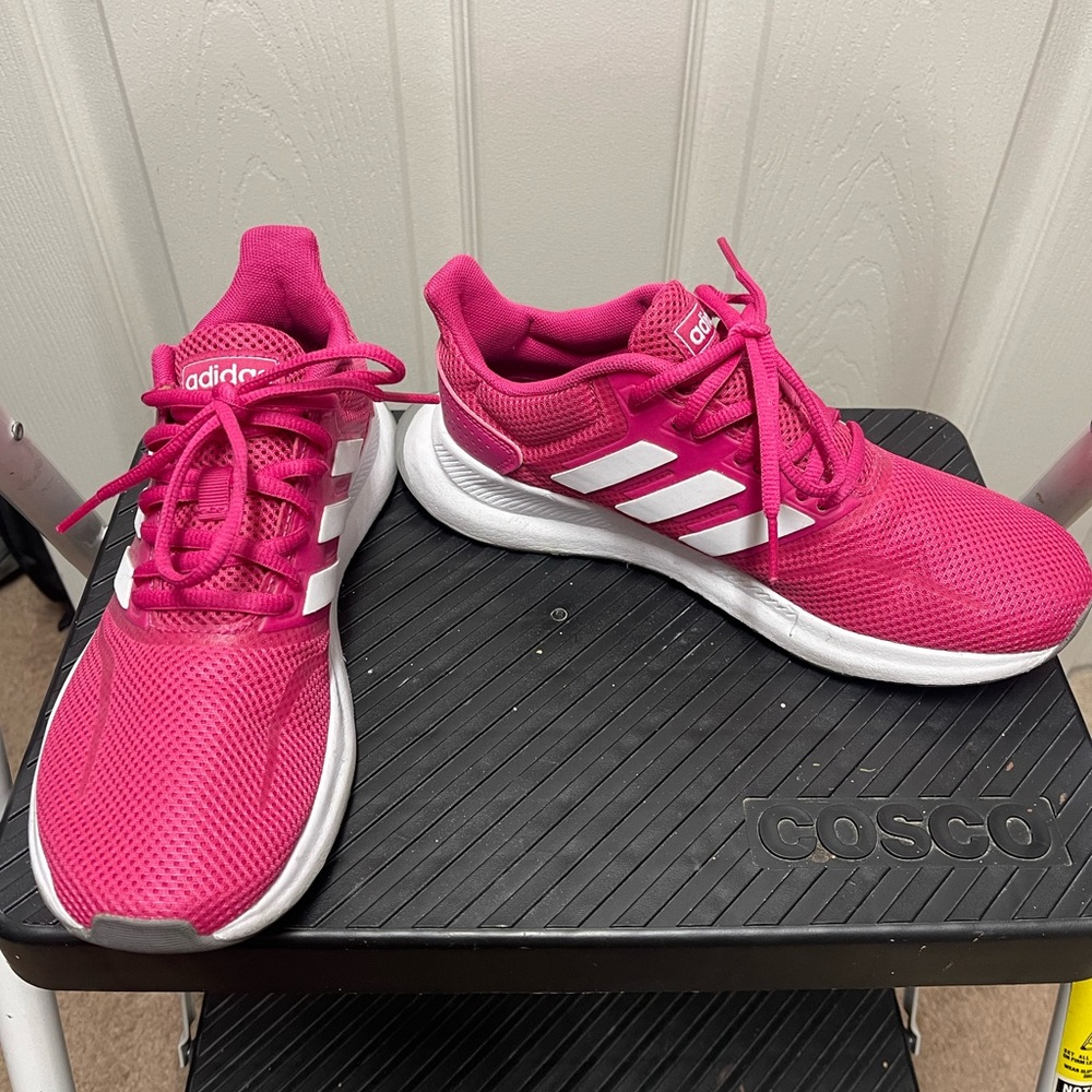 Adidas Fuchsia and White Running Shoes